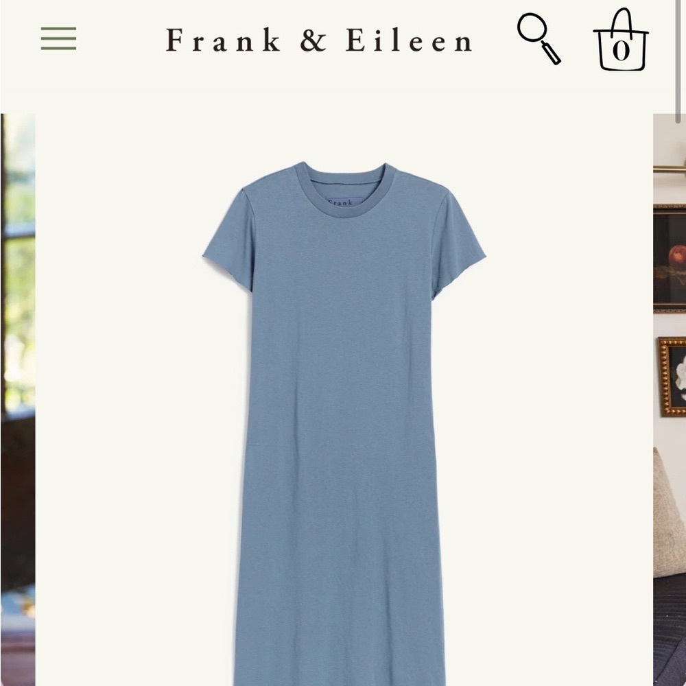 Frank and Eileen maxi dress LG -light wash blue.